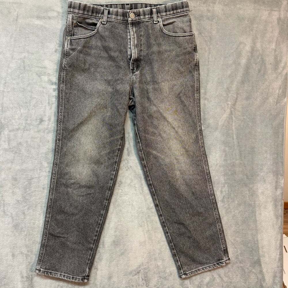 Vintage Northwest Blue Jeans Size 34x30 Black Washed Denim Pants workwear